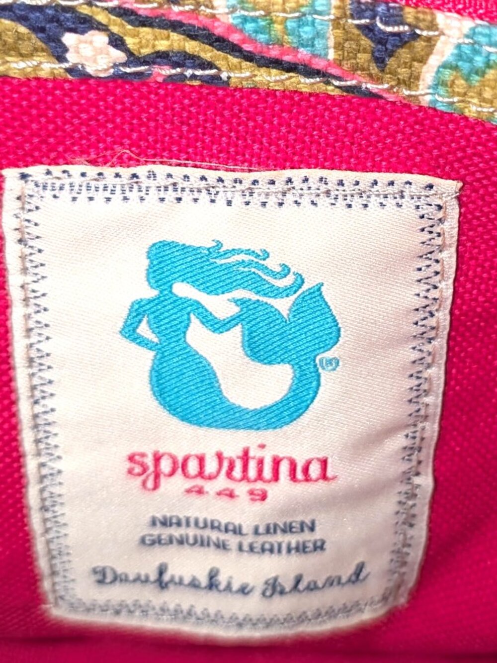 Spartina 449 | Linen & Leather Salt Meadow Hipster Crossbody Bag | One Size - Picture 11 of 14